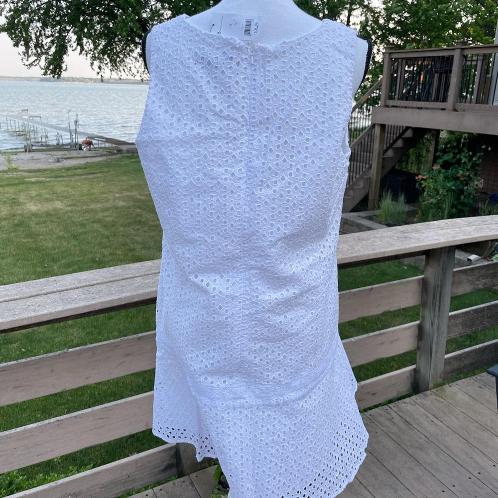 Banana Republic White Eyelet Dress - Picture 2 of 4